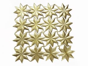 Dresdner Pappe Sterne groß geprägt und gestanzt
