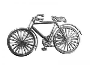 Fahrrad pappe silber