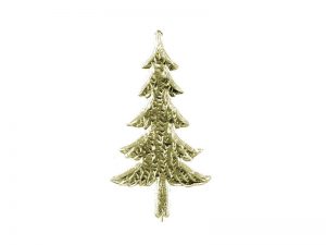 Weihnachtsbaum Pappe gold