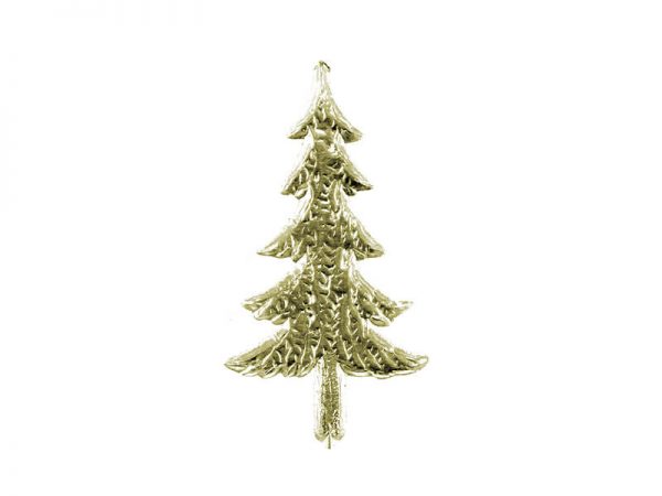 Weihnachtsbaum Pappe gold