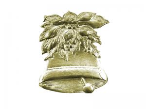Traditionelle Weihnachtsdeko Glocke gold