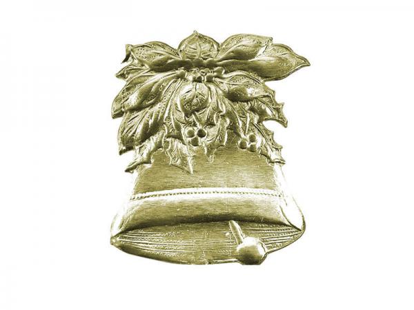 Traditionelle Weihnachtsdeko Glocke gold