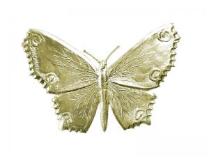 3D Tiere aus Pappe Schmetterling gold