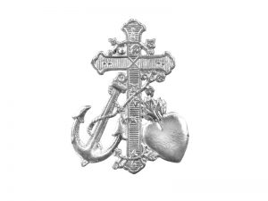 Kreuz, Herz und Anker Detail
