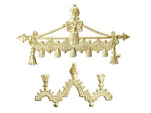 Ornament-Borte Detail gold