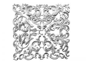 Florales Ornament (klein) silber