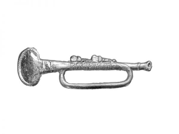 Trompete Detail silber